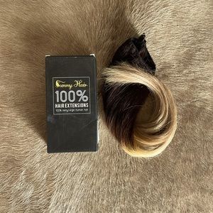 Ombré halo 100% human hair extensions 20 inch